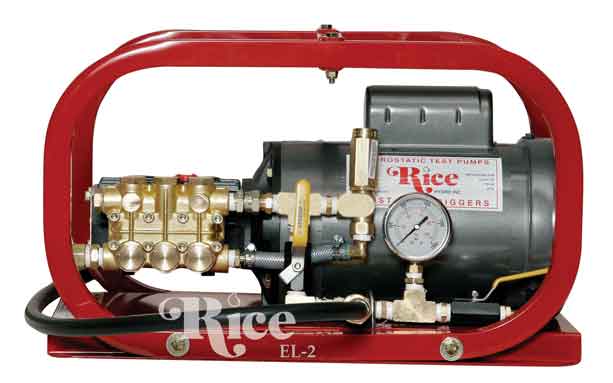 Rice Hydro EL3 Hydrostatic Test Pump | 1,500 PSI